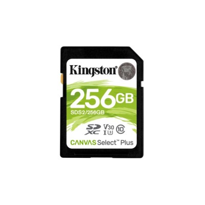 Kingston CANVAS Select Plus 256GB SD XC/ Clase 10/ 100MBs