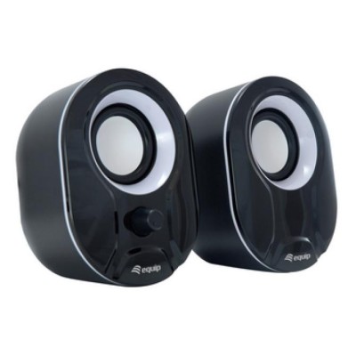 Altavoces 2.0 Equip Life 6w Rms Color Negro Y Blanco Jack 3.5"