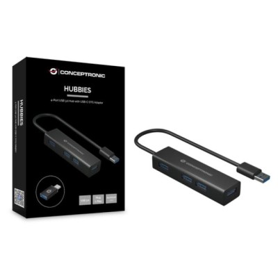 Hub Usb 3.0 Conceptronic Hubbies06b 4 Puertos Usb 3.0 Con