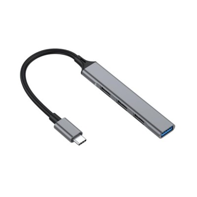 Hub Usb-c Equip Life A 1xusb-a 3.0 3xusb-a 2.0 Carcasa Aluminio