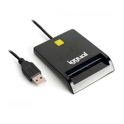 Iggual lector dni sip tarjetas id usb 2.0 negro