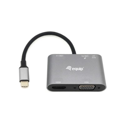 Docking Usb-c Equip 133483 A 1xhdmi 4k 1xvga 1xusb-a 3.0