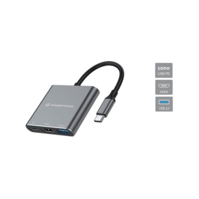 Docking Usb-c Conceptronic Donn018 1xhdmi 1xusb-a 3.0 1xusb-c