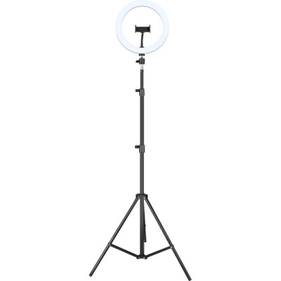 Iggual kit aro luz led 10" + trípode 200 cm