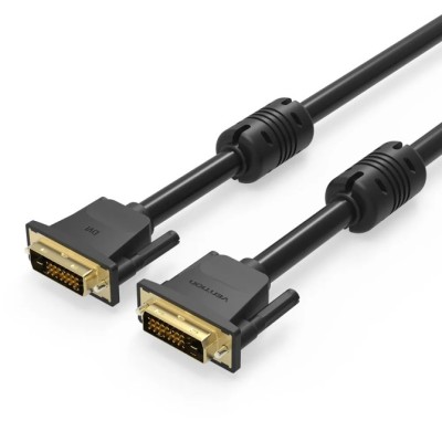 Cable DVI Vention EAABF/ DVI-D Macho - DVI-D Macho/ 1m/ Negro