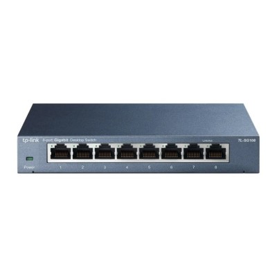 Switch TP-Link TL-SG108 V3.0 8 Puertos/ RJ-45 10/100/1000