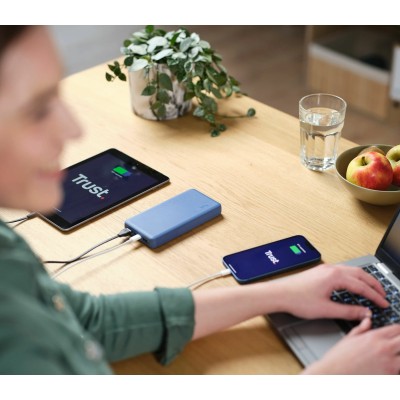 Powerbank 20000mAh Trust Primo/ 15W/ Azul