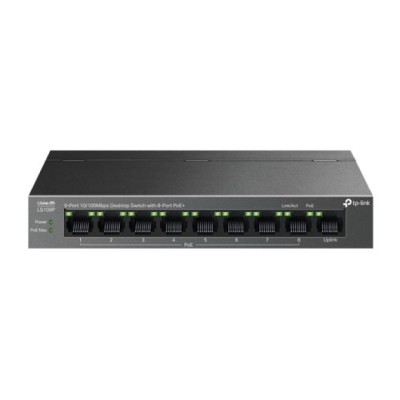 Switch No Gestionable Tp-link Ls109p Litewave 8p 10/100 Poe+