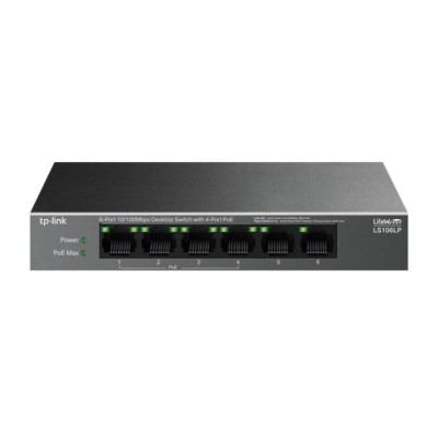 Switch No Gestionable Tp-link Ls106lp Litewave 6p 10/100 4p