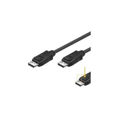 Ewent cable displayport 4k @ 60hz, a/a awg28, 2mt