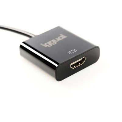 Iggual adaptador displayport (m) a hdmi (h)