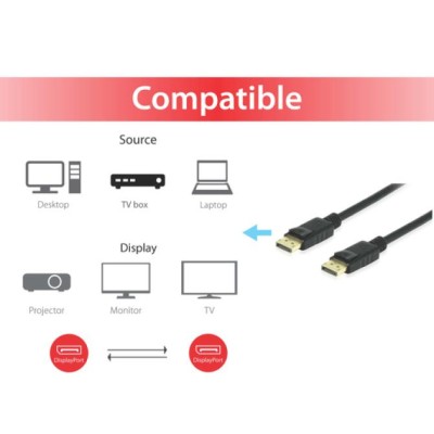 Cable Displayport A Displayport 1.4 8k 10m Equip 119256