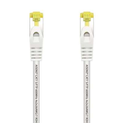 Cable de Red RJ45 SFTP Aisens A146-0490 Cat.7/ 1m/ Blanco