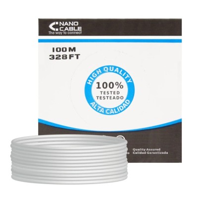 Bobina de Cable RJ45 UTP Nanocable 10.20.0302-FLEX Cat.5e/