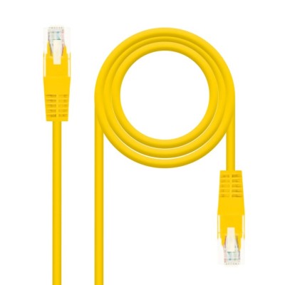 Cable de Red RJ45 UTP Nanocable 10.20.0400-L25-Y Cat.6/ 25cm/