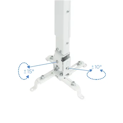 Soporte de Techo para Proyector TooQ PJ2012T-W/ Inclinable/