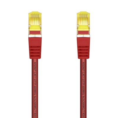 Cable de Red RJ45 SFTP Aisens A146-0470 Cat.7/ 1m/ Rojo