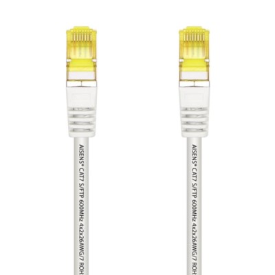 Cable de Red RJ45 SFTP Aisens A146-0489 Cat.7/ 50cm/ Blanco