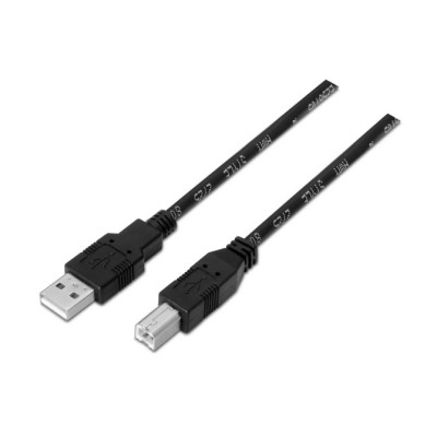 Cable USB 2.0 Impresora Aisens A101-0005/ USB Tipo-B Macho -