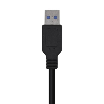 Cable USB 3.0 Aisens A105-0446/ USB Macho - USB Macho/ 1m/ Negro