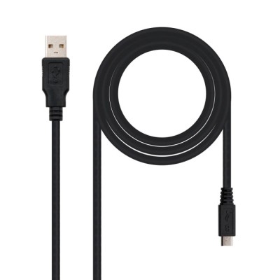 Cable USB 2.0 Nanocable 10.01.0503/ USB Macho - MicroUSB Macho/