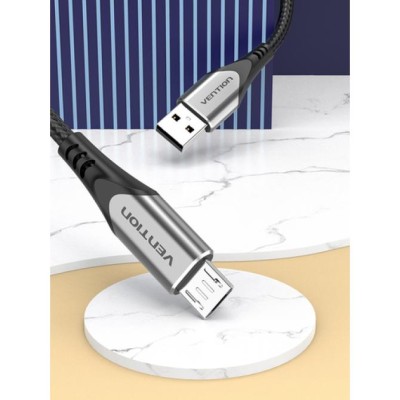 Cable USB 2.0 Vention COAHD/ USB Macho - MicroUSB Macho/ Hasta