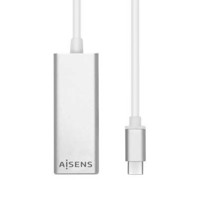 Adaptador USB Tipo-C - RJ45 Aisens A109-0341/ 1000Mbps/ USB