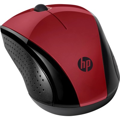 Ratón Inalámbrico HP 220/ Hasta 1600 DPI/ Rojo