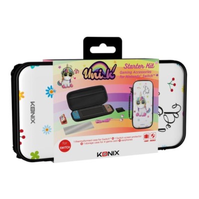 Pack Gamer Konix Unik Carcasa Switch + Pantalla Protec +