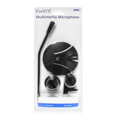 Ewent ew3550 micrófono multimedia negro