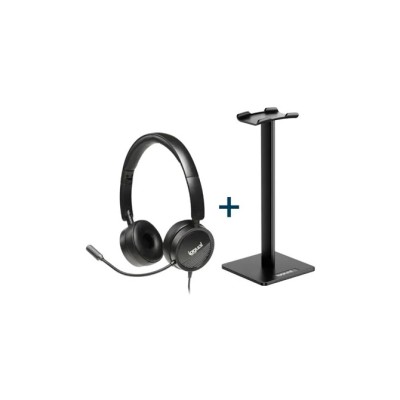 Iggual kit auriculares dual tech + soporte sa22