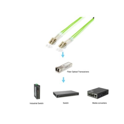 Equip 255711 Cable de fibra óptica e InfiniBand 1 m LC Verde