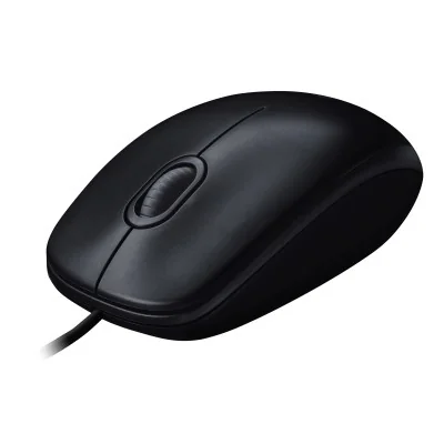 Logitech M90 Ratón optico 1000 DPI, Cable USB, Gris/Negro 2