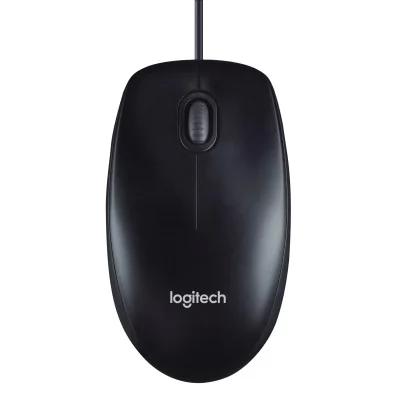 Logitech M90 Ratón optico 1000 DPI, Cable USB, Gris/Negro 2