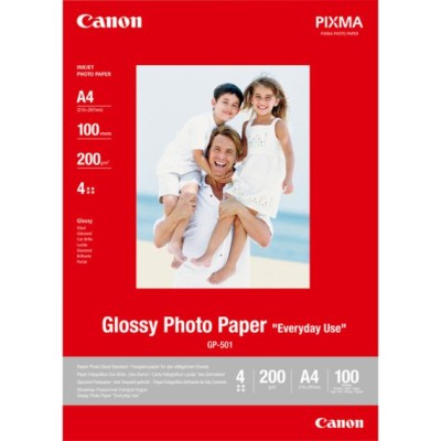 Papel Fotográfico Canon GP-501/ 21 x 29.7cm/ 200g/ 100 Hojas/