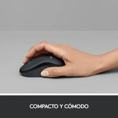 Logitech Silent M220 Ratón Inalámbrico, Hasta 1000 DPI/ Gris