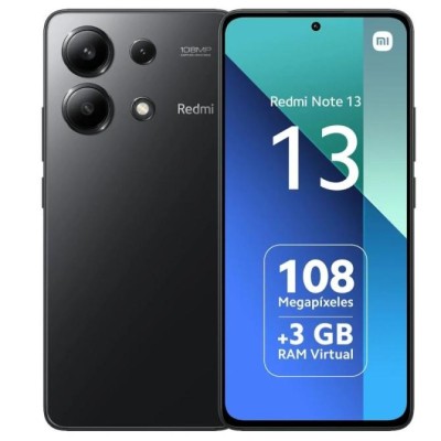 Xiaomi Redmi Note 13 Negro 256GB 8GB 6.67" Amoled 120Hz Cámara