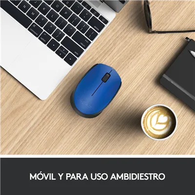 Logitech M171 Azul/Negro Ratón Inalámbrico, 2 botones, 1000 dpi