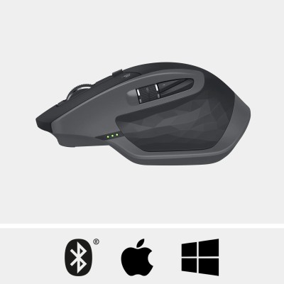 Logitech MX Master 2S Bluetooth, Ratón Láser Ergonómico