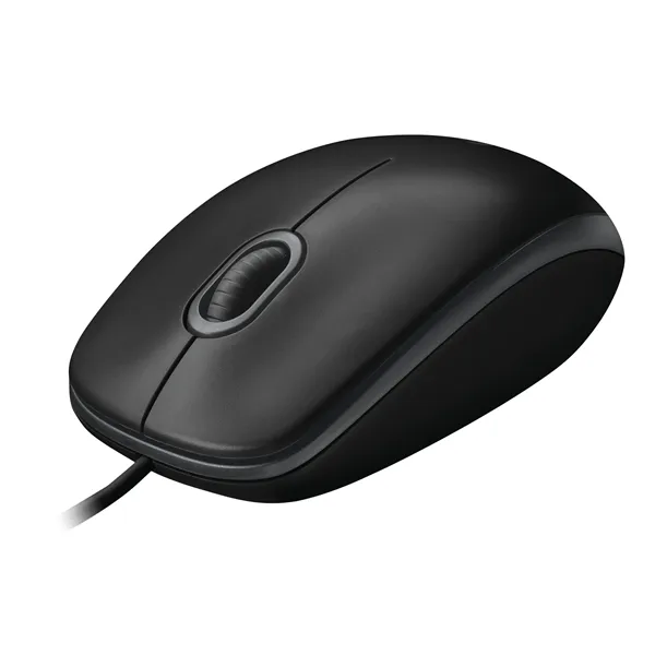 Logitech B100 Negro Ratón Optico ofimática y uso diario, Cable USB,  Hasta 800 DPI