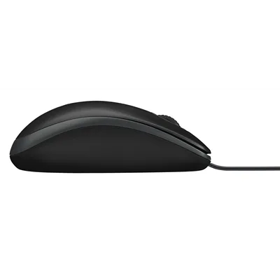 Logitech B100 Negro Ratón Optico ofimática y uso diario, Cable