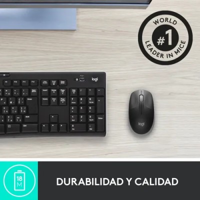 Logitech M190 Negro/Gris Ratón inalámbrico tamaño normal