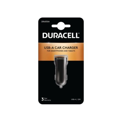 Cargador de Coche Duracell DR6030A/ 1xUSB/ 12W