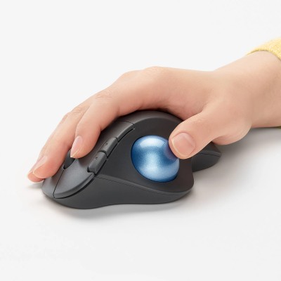 Logitech ERGO M575 Grafito-Ratón Trackball Inalámbrico