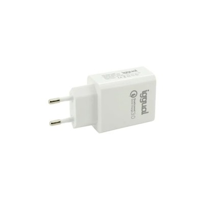 Iggual cargador 1xusb carga rápida qc3.0 18w