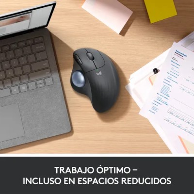 Logitech ERGO M575 Grafito-Ratón Trackball Inalámbrico