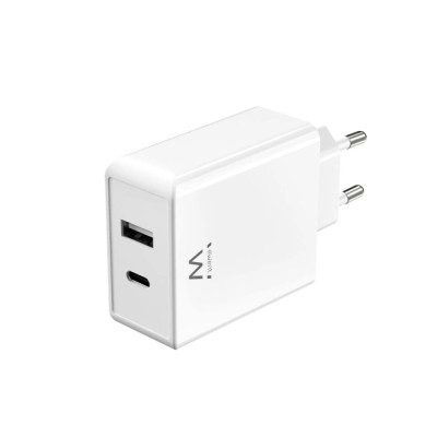 Ewent cargador rápido usb-c y usb-a / gan / 45w