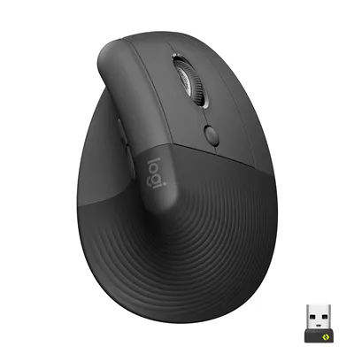 Logitech Lift Vertical Bluetooth, Ratón Ergonómico Inalámbrico