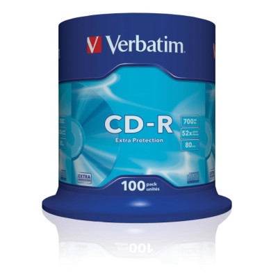 CD-R Verbatim Datalife 52X/ Tarrina-100uds