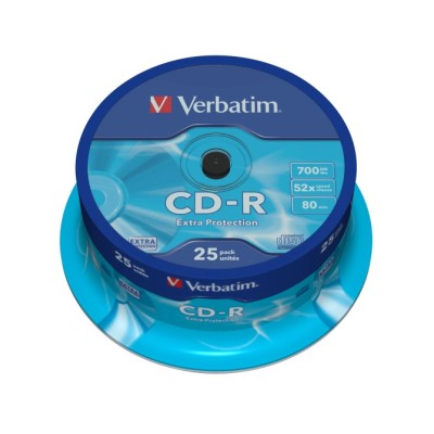 CD-R Verbatim Datalife 52X/ Tarrina-25uds